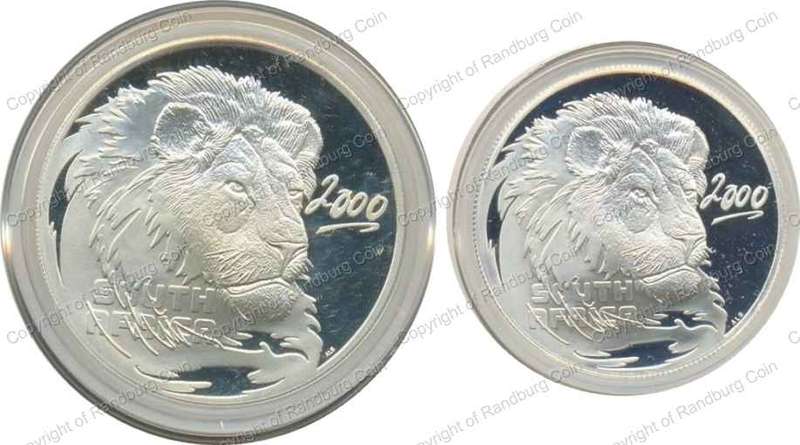 2000_Silver_Wildlife_Lion_20c_and_10c_Coins_ob
