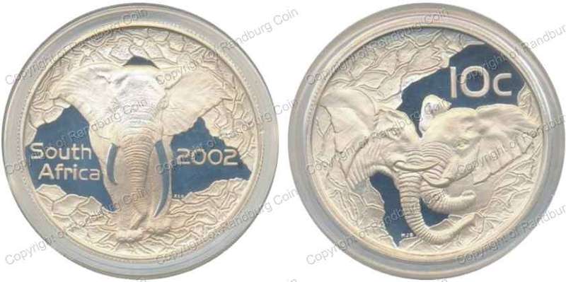 *#* 2002 Silver Wildlife Elephant 10 cent 1/2oz Mintage 899 - in box NO Certificate*#*