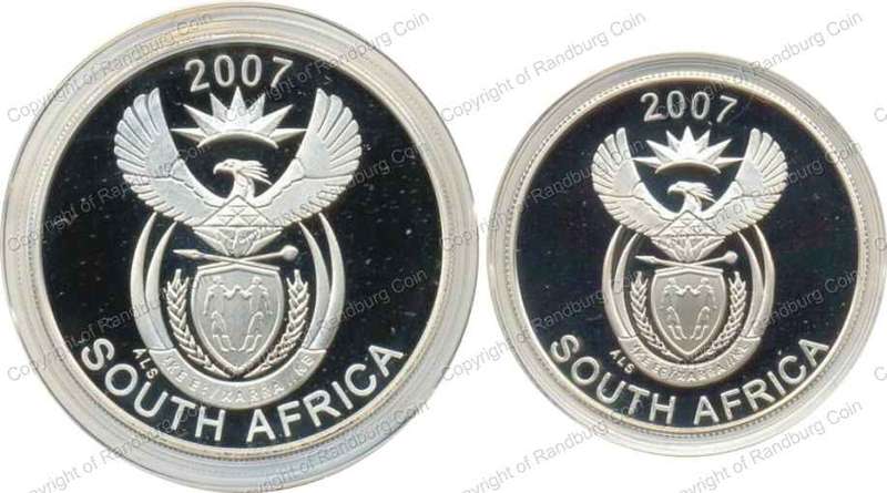 2007_Silver_Wildlife_Kgalagadi_Peace_Park_20c_and_10c_coins_ob