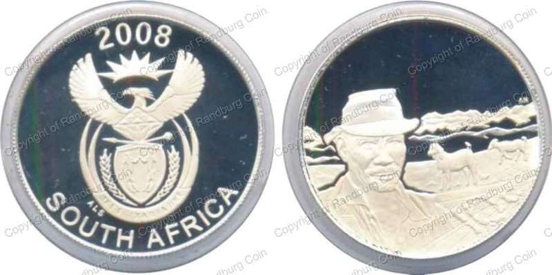 *#* 2008 Silver 1/2oz Richtersveld Proof 10 cent - Mintage 131 coin only handled capsule*#*