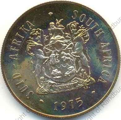 SA 1975 Silver R1 Proof Coat of Arms Mintage 18 000