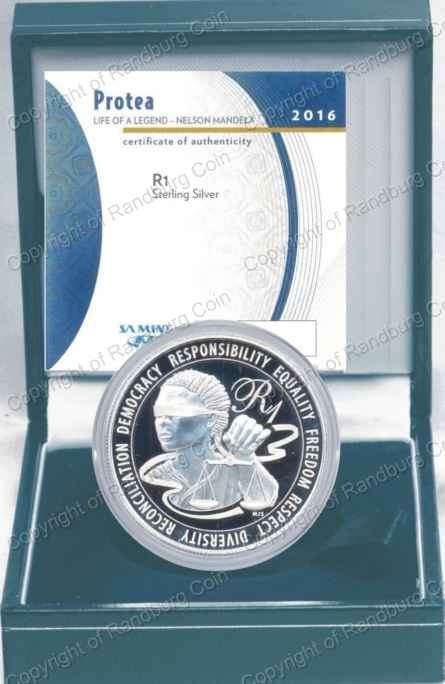 *#* SA Silver R1 Proof 2016 - Mandela - Life of a Legend Series *#*