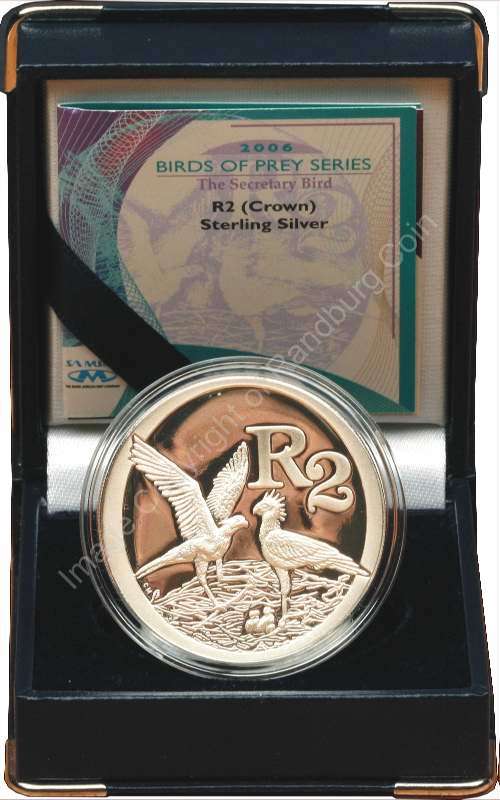 *#* 2006 SA Silver R2 Proof Secretary Bird Mintage 2693 *#*