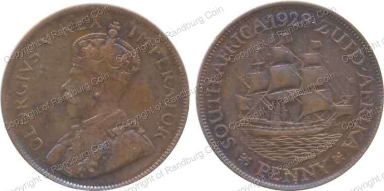 *#* 1928 South Africa Penny *#*