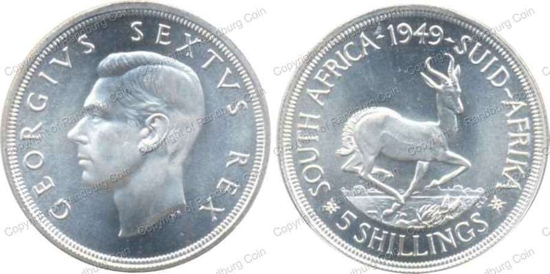 *#* 1949 South African Proof Silver Crown - condition as per images *#*