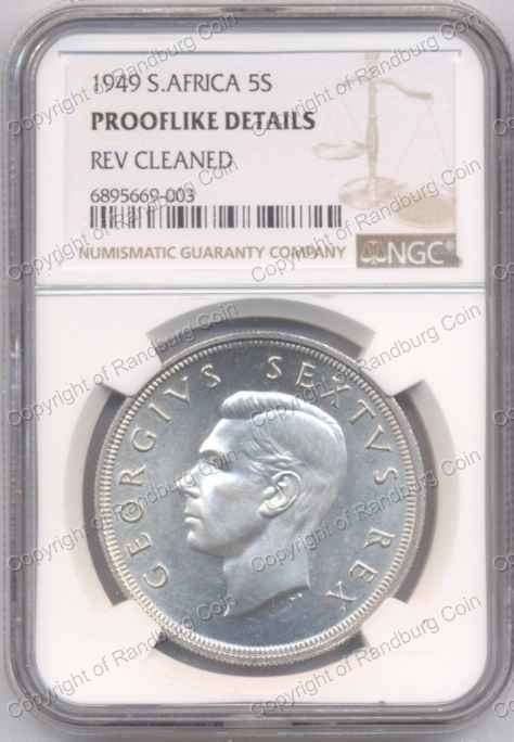 *#* 1949 SILVER CROWN NGC SLABBED PROOFLIKE DETs REVERSE CLEANED *#*