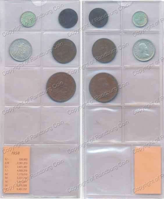 *#* 1958 SA Union Coins - as per images *#*