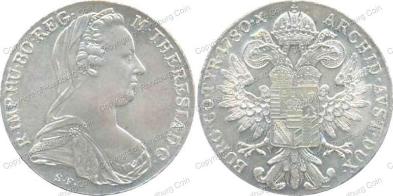 *#* Austria 1780 Silver Maria Theresa Thaler - Restrike - nice looking coin *#*