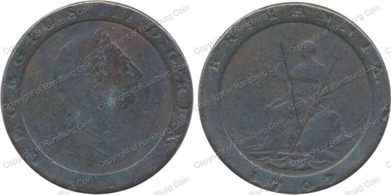 *#* Great Britain 1797 Copper 2 Penny - see description *#*