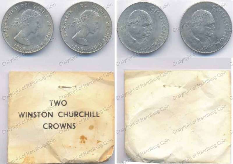 *#* 1965 - 2 x Sir Winston Churchill Commemorative Crowns *#*
