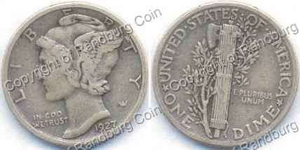 *#* USA 1927 Silver Mercury Dime *#*