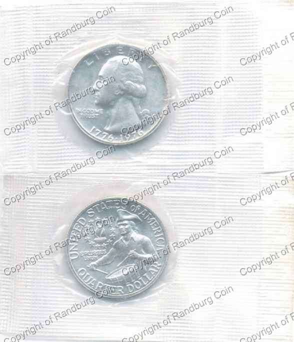 *#* USA 1976 Washington Bi-Centennial Silver Clad Quarter Dollar *#*