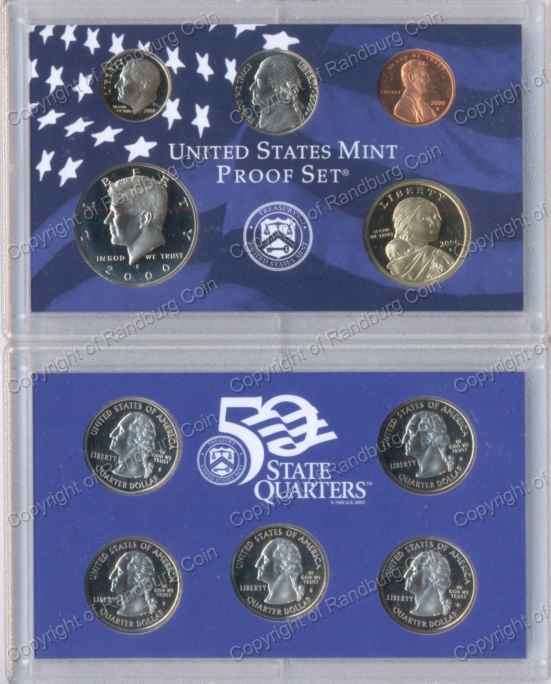 *#* USA 2000 PROOF and STATE QUARTERS COMBO SET *#*
