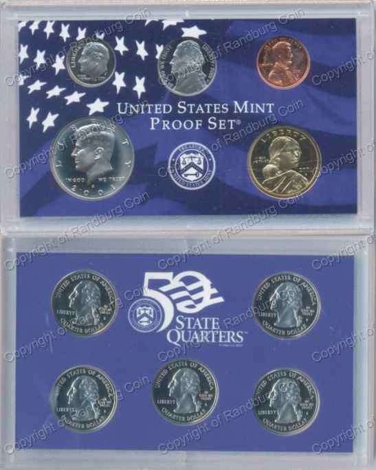*#* USA 2001 PROOF and STATE QUARTERS COMBO SET *#*