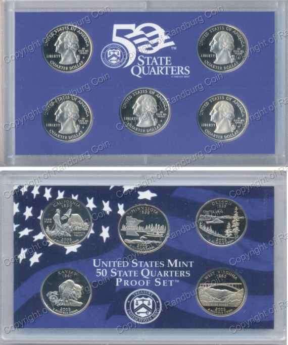 *#* USA 2005 PROOF STATE QUARTERS SET - No CoA *#*