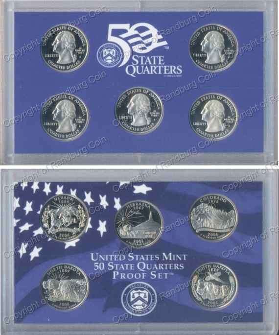 *#* USA 2006 PROOF STATE QUARTERS SET *#*
