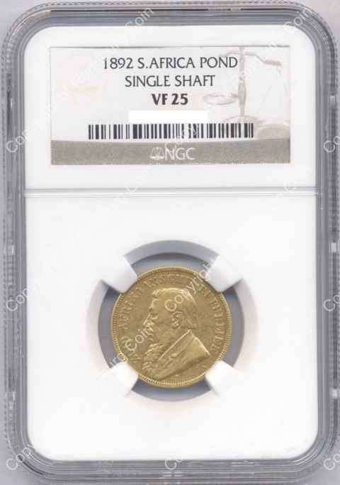 *#* 1892 NGC SLABBED POND SINGLE SHAFT VF 25 *#*