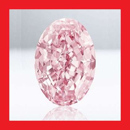 CUBIC ZIRCONIUM - PINK ICE OVAL CUT - 3.63cts