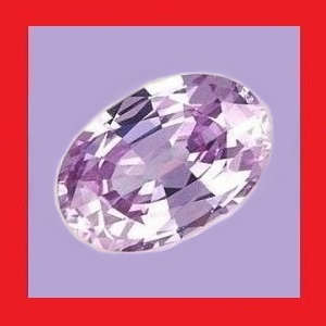 CUBIC ZIRCONIUM - LAVENDER BLUE OVAL FACET - 1.54cts