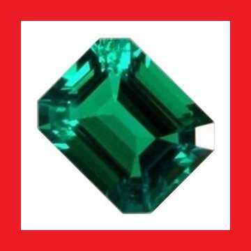 EMERALD - TOP EMERALD GREEN OCTAGON CUT - 1.35cts