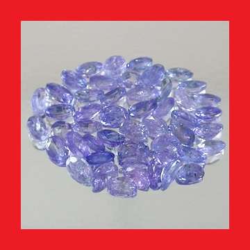 TANZANITE PARCEL - 50 x OVAL FACET - 8.67cts