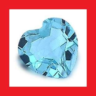 TOPAZ - SKY BLUE HEART FACET - ±0.123cts