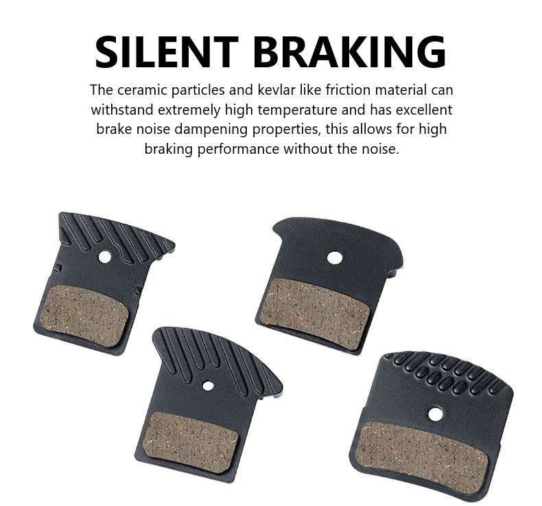 Toopre Twin Pack Ceramic Bicycle Disc Brake Pads with Heatsink TL02S