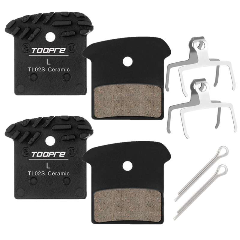 Toopre Twin Pack Ceramic Bicycle Disc Brake Pads with Heatsink TL02S