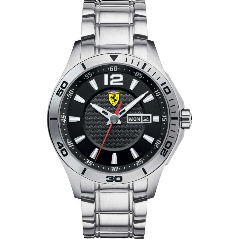 Ferrari Men's 0830094 Scuderia Analog Display Quartz Silver Watch