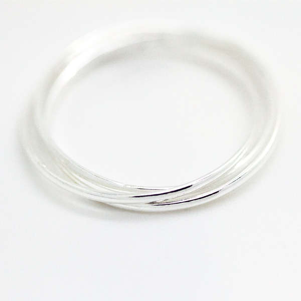 Sterling Silver Dainty Russian Band Rings - Us-ring-size-6-51-9mm-l12