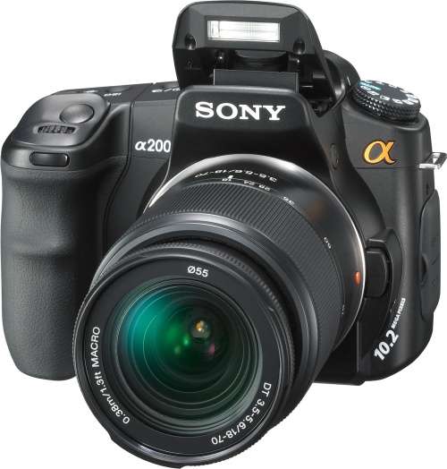 SONY DSLR DIGITAL CAMERA A200 10.2 MP + 18-70 SONY LENS + 2GB LEXAR COMPACT MEMORY + LOWEPRO BAG