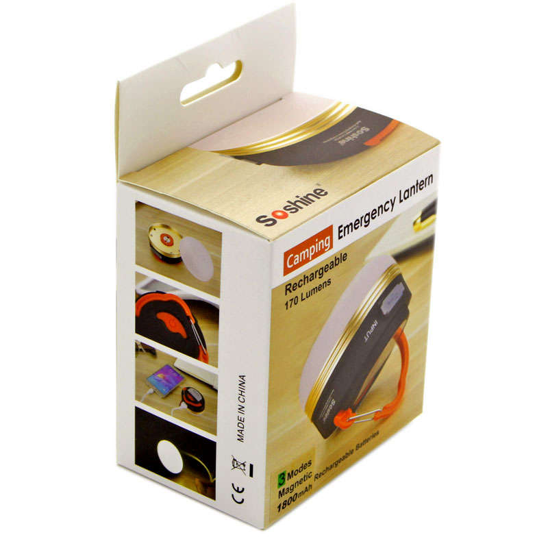 Soshine CB2 Rechargeable, 170 Lumens LED Camping and Emergency Lantern - Soshine