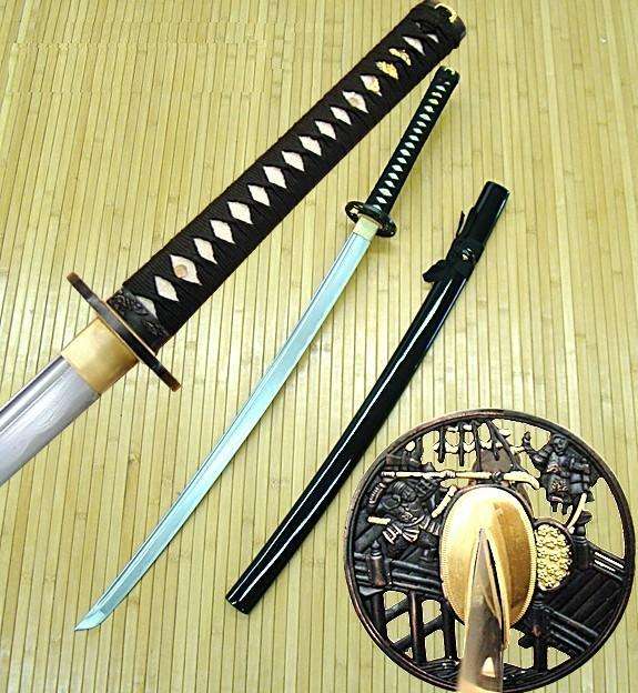 Folded Steel Samurai ancient Warrior Katana - FREE SHIPPING