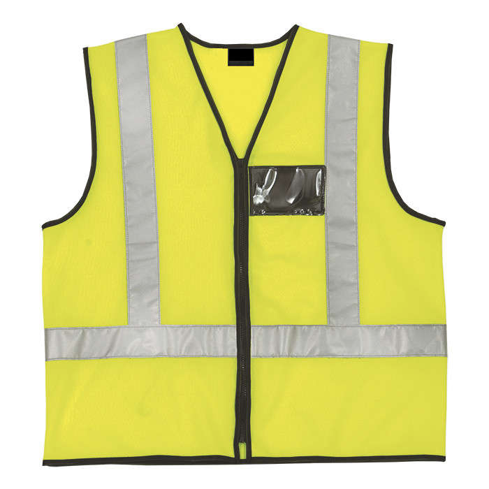 Reflective Jacket with Zip and ID Pouch - Various Colours Lime 2XL