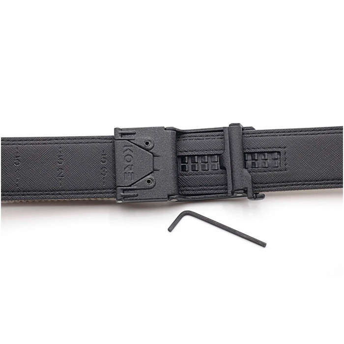 Kore EDC Reinforced Tactical Ratcheting Gun Belt with X5 Buckle - Black - 24" - 54"