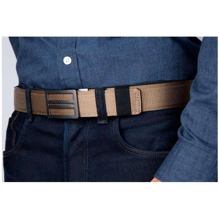 Kore EDC Reinforced Tactical Ratcheting Gun Belt with X5 Buckle - Black - 24" - 54"
