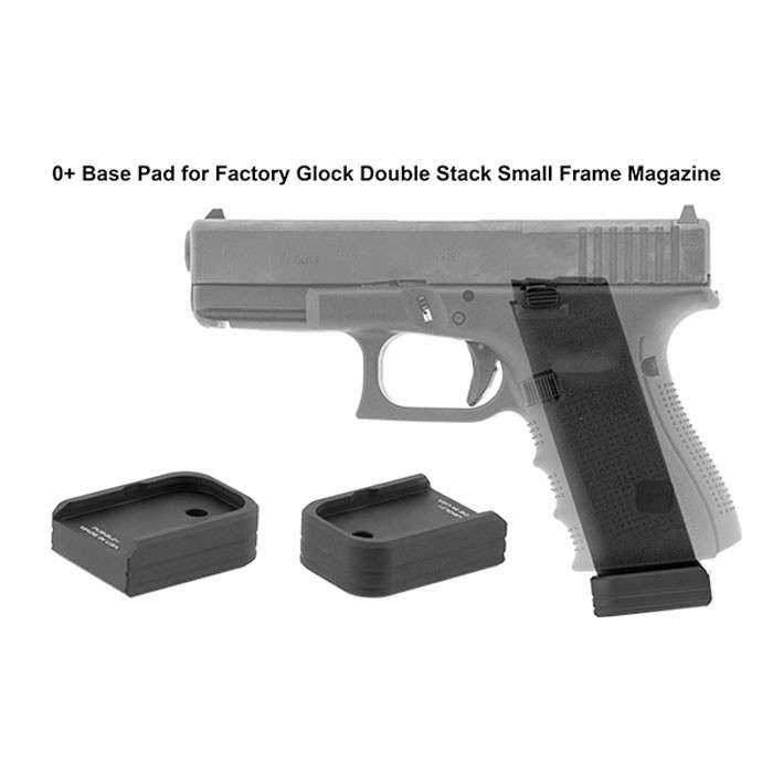 UTG PRO +0 Base Pad, Glock Small Frame, Matte Black Aluminium