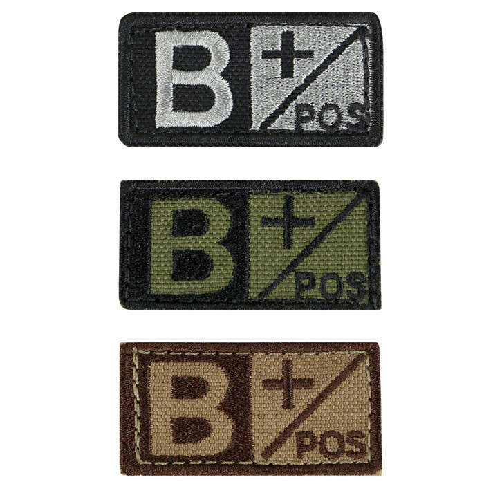 Condor Blood Type Velcro Patch Tan B Neg