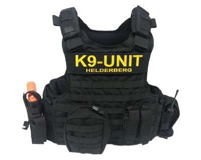 Custom 300mm x 70mm Velcro Patch - Various Yellow on Black ARMED RESPONSE