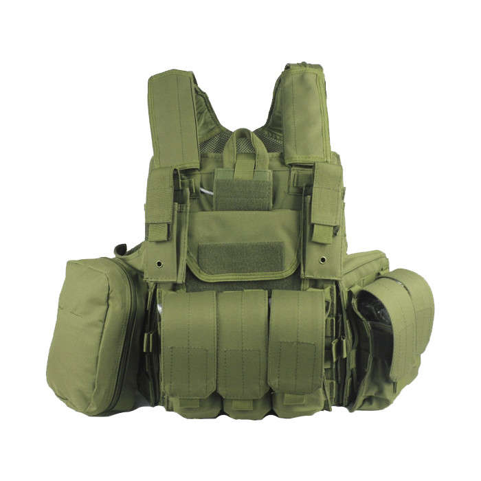 Shield MOLLE Vest Plate Carrier Only + Pouches - Various Black