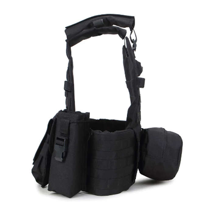 Basic Medium MOLLE Plate Carrier/Vest Only - Various Black