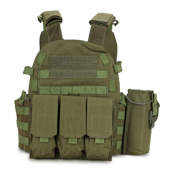 Basic Medium MOLLE Plate Carrier/Vest Only - Various Black
