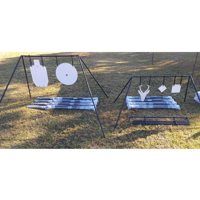 Steel Gong Target Stand Only - Collapsible (0.860w x 0.75H) Excludes Hooks & Gongs