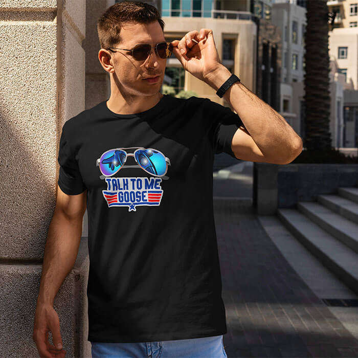 TON "Talk to Me Goose" Unisex Premium T-Shirt - Black 4XL