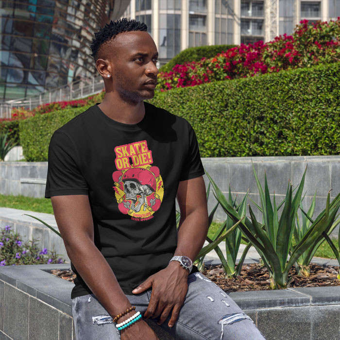TON "Skate or Die" Unisex Premium T-Shirt - Black L