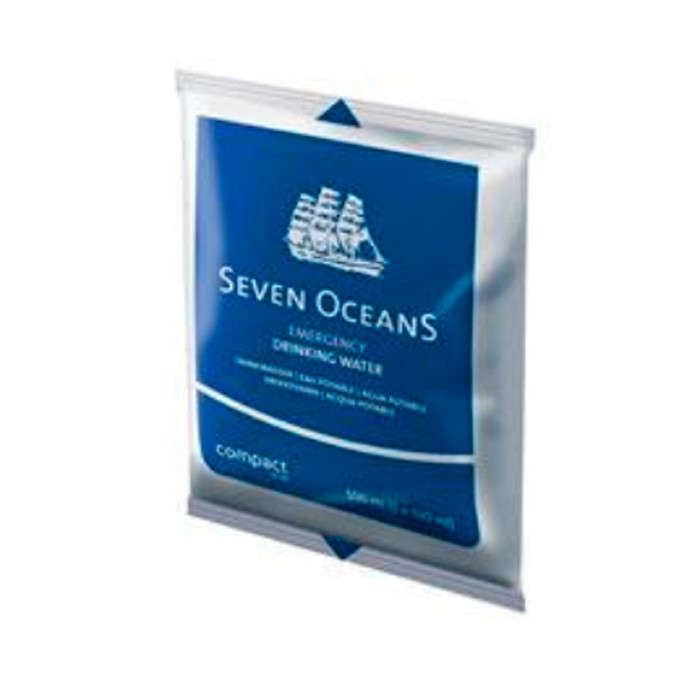 Seven Oceans Emergency Drinking Water - 500ml (5 x 2 x 50ml Sachets)