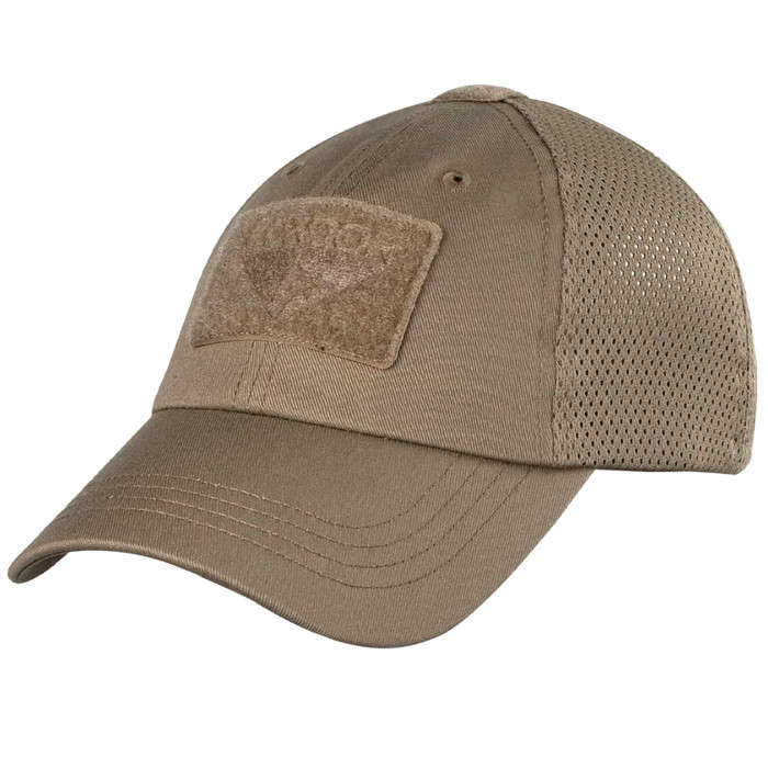 Condor Mesh Tactical Cap - Solid Colour Tan