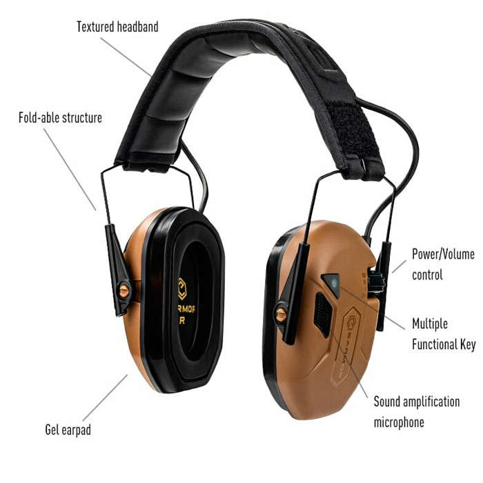 Earmor M300T Electronic Hearing Protector Foliage Green