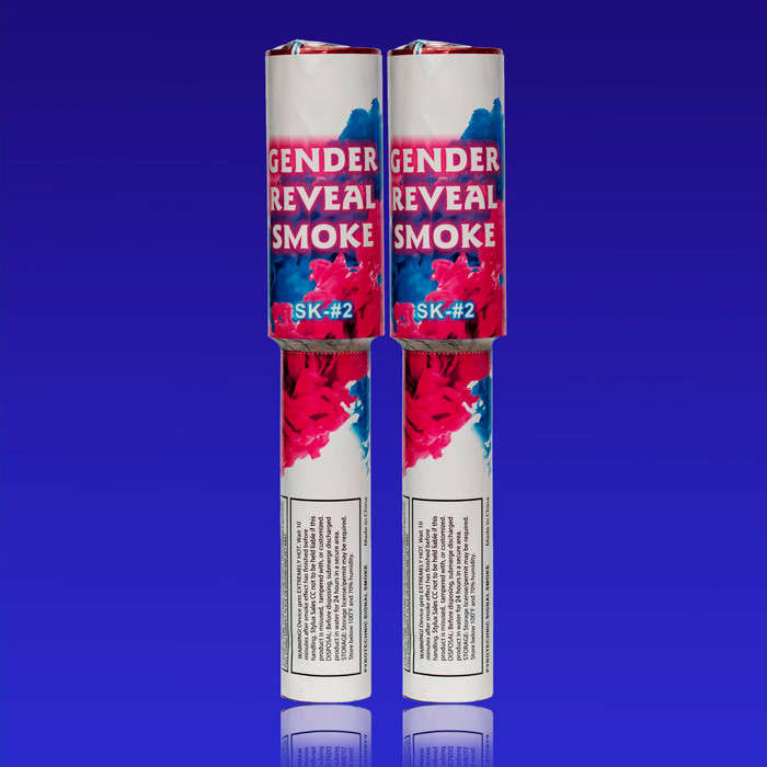 Discreet Gender Reveal Smoke Effect Twin Pack - Blue