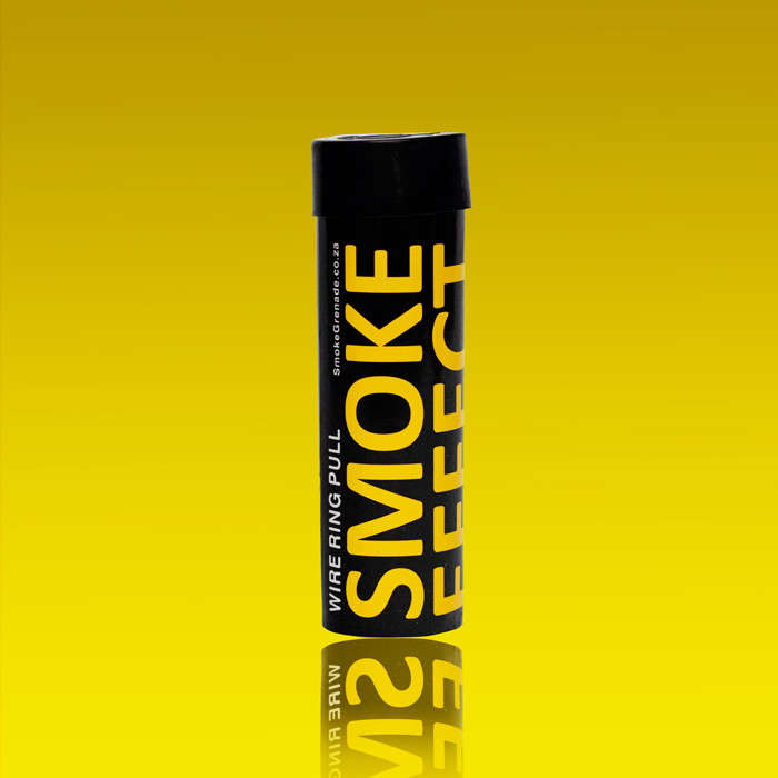 Smoke Effect Wire Pull Smoke Grenade - Yellow